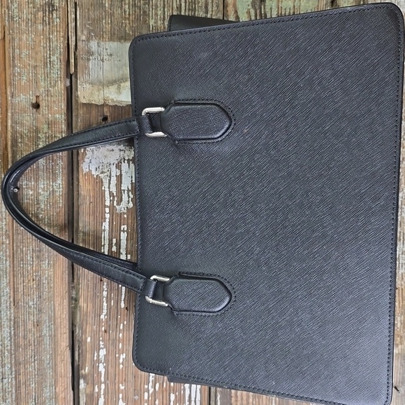 Kate Spade Black Leather Rae Medium Satchel With Crossbody Strap, NWOT - Picture 2 of 11